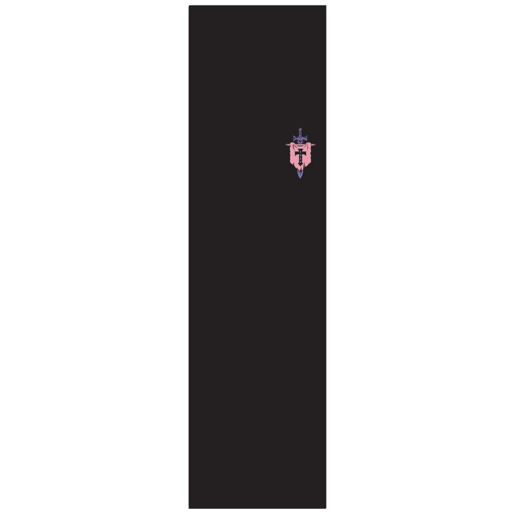 LIJA DE GOMA TUXS IMPORTADA NEGRA ESTAMPADA SWORD FLAG