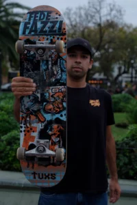 Tabla de Skate Tuxs Maple Canadiense Hard Rock Pro Model Fede Fazzi