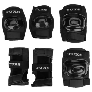 Protecciones Tuxs Pack Starter Niños - Set Coderas, rodilleras y muñequera tipo guante protector de manos