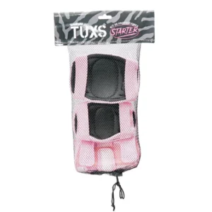 Protecciones Tuxs Pack Starter Niños - Set Coderas, rodilleras y muñequera tipo guante protector de manos