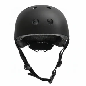 Casco Tuxs Chic Urbano Regulable Skate Homologado Con Luz Led Excelente Calidad Negro Mate