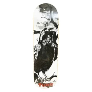 Deck Tabla de Skate Tuxs Guatambu Premium Night Series RAVEN Cuervo