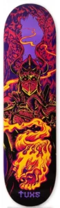 Tabla de Skate Tuxs Maple Canadiense Hard Rock Importado Fire Ball (Varbaro Series)