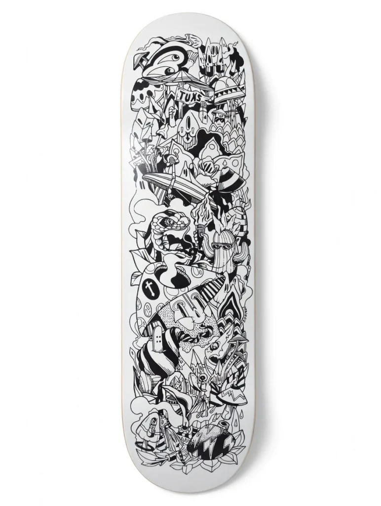 Tabla de Skate Tuxs Maple Canadiense Hard Rock Importado Honguitos