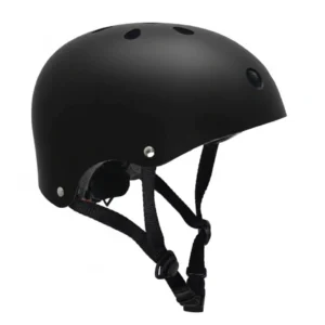 Casco Tuxs Chic Urbano Regulable Skate Homologado Con Luz Led Excelente Calidad Negro Mate