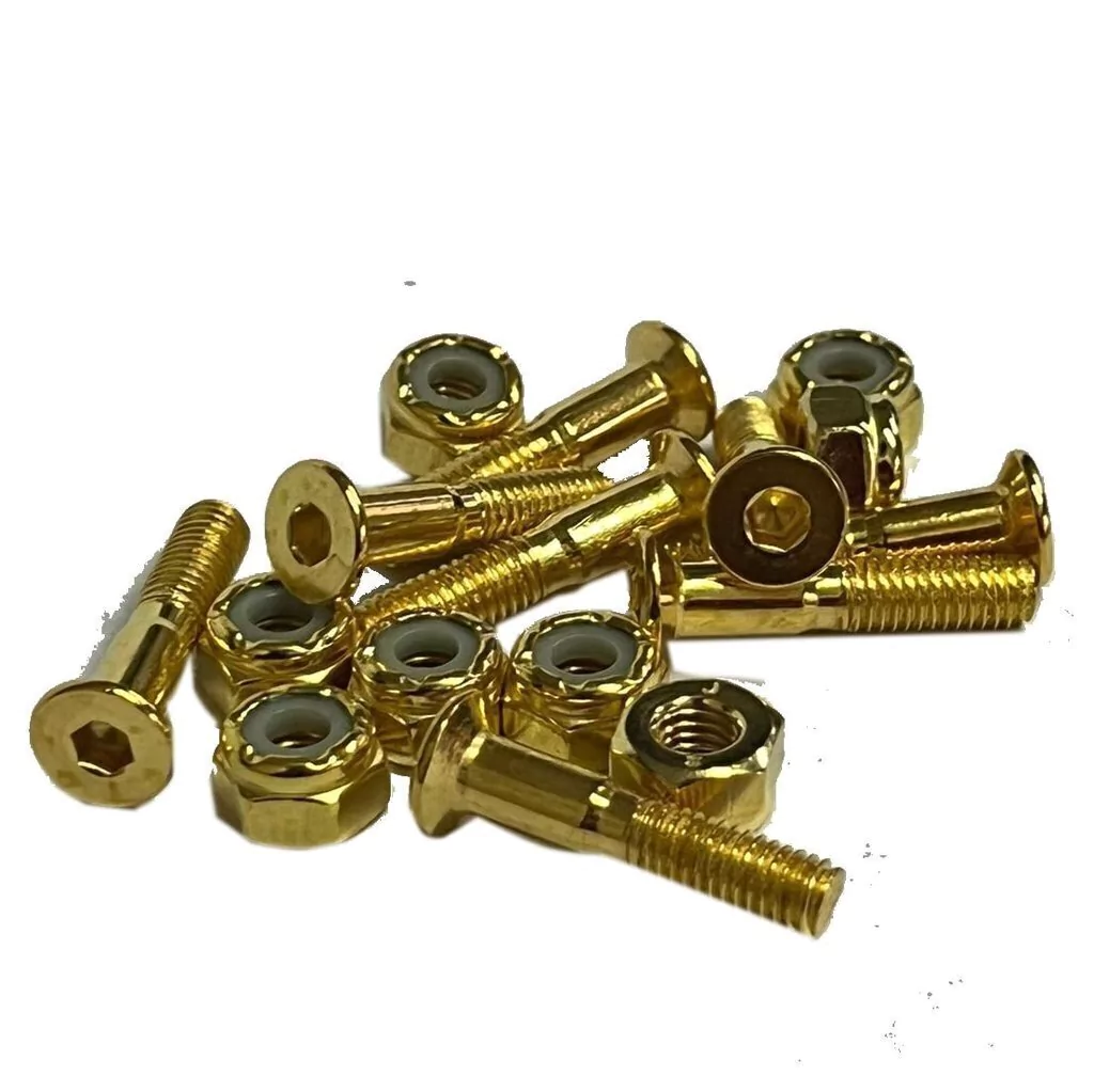 Pack tornillos y tuercas allem autofrenantes - DORADOS