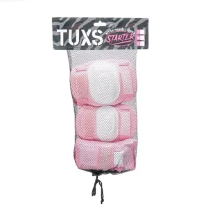 Protecciones Tuxs Pack Starter Niños - Set Coderas, rodilleras y muñequera tipo guante protector de manos