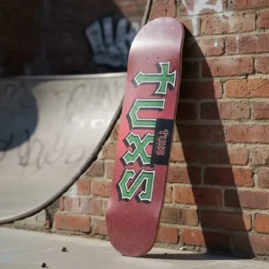 Deck Tabla de Skate Tuxs Guatambu Premium Institucional Red