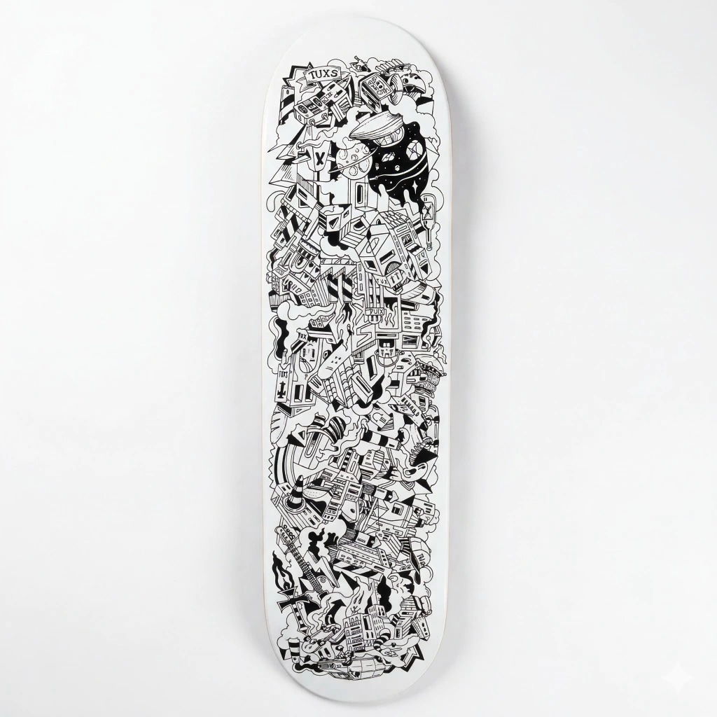 Tabla de Skate Tuxs Maple Canadiense Hard Rock Importado Urbano