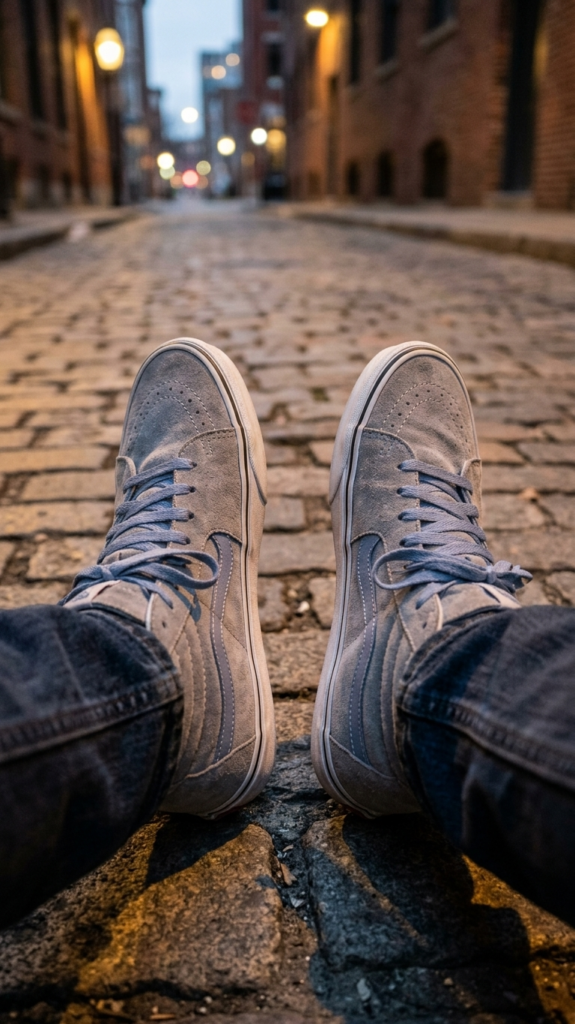 SK8-HI Grises (Poco uso)- Talle 42 EUR